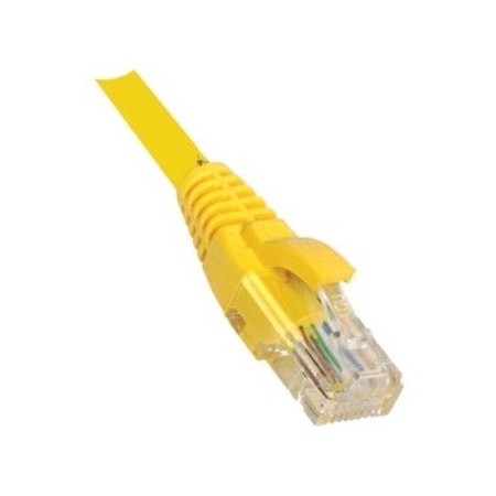 10Ft Yellow Booted Cat6A Utp Patch Cable